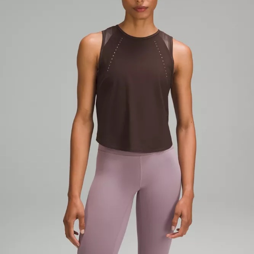 lululemon sculpt cropped tank top size 6